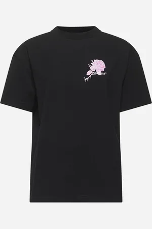 OFF-WHITE T-shirt nera con motivo Rose Arrow
