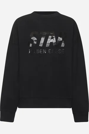 Golden Goose Felpa Star in cotone nero