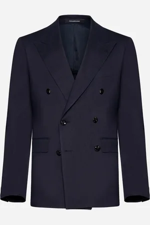 TAGLIATORE Blazer doppiopetto misto lino e lana