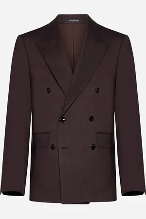TAGLIATORE Blazer doppiopetto misto lino e lana
