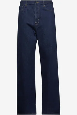 Gucci Jeans ricamato in denim blu