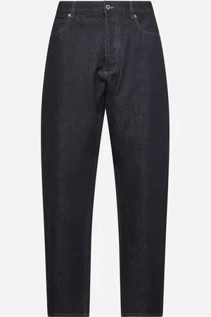 Bottega Veneta Jeans a gambia ampia in denim blu