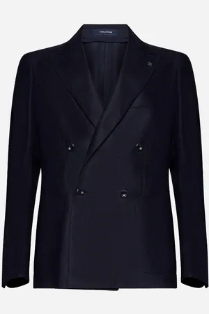 TAGLIATORE Blazer doppiopetto in seta e lana
