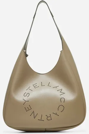 Stella McCartney Borsa Tote Hobo Morbida color fango