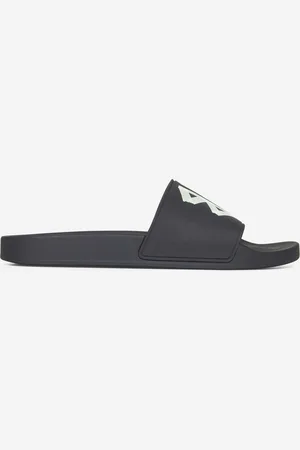 Balenciaga Sandali Slide Pool in gomma nera