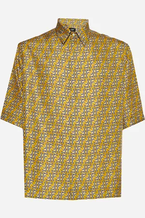 Fendi Camicia in seta FF Labyrinth