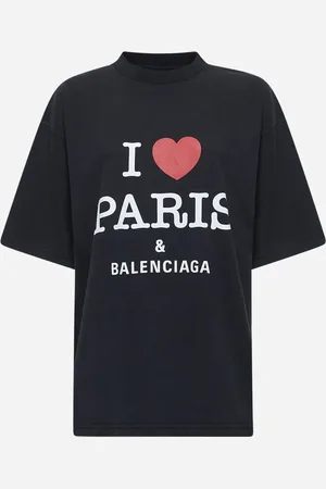 Balenciaga T-shirt I Love Paris & nera