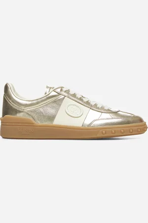 VALENTINO GARAVANI Sneakers Upvillage in vitello laminato oro