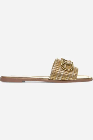 VALENTINO GARAVANI Sandali Slide VLogo Signature color oro