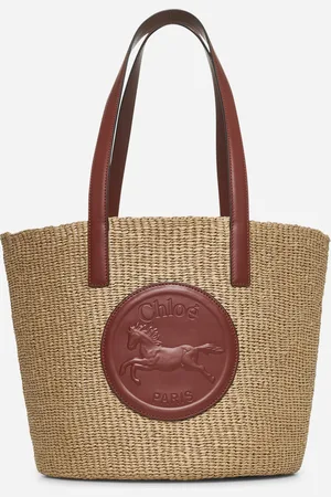 Chloé Borsa cesto grande Horse Medal beige