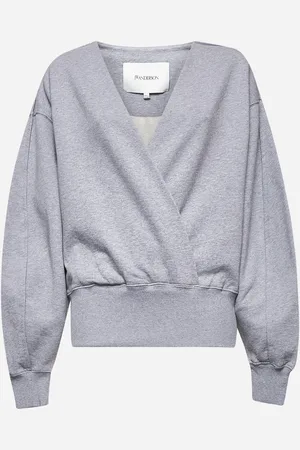 J.W.Anderson Felpa a portafoglio in cotone grigio