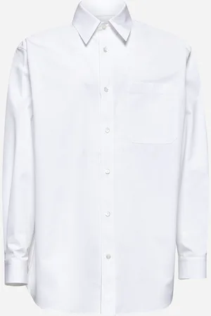 Gucci Camicia ricamata in cotone bianco