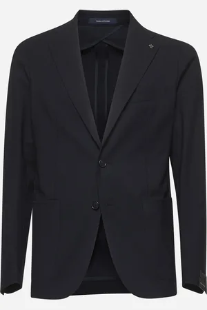 TAGLIATORE Blazer Montecarlo in lana vergine stretch blu