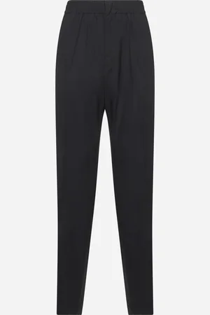 Bottega Veneta Pantaloni in lana sottile blu