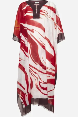 DRIES VAN NOTEN Kaftano stampato in cotone