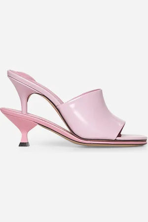 Jacquemus Sandali Le ciabatte doppie in pelle rosa