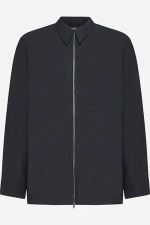 STUDIO NICHOLSON Camicia Axia in lana con zip