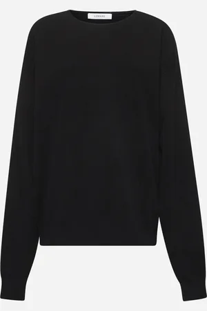 LEMAIRE Maglia girocollo in cotone nero