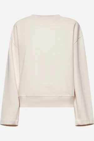 DRIES VAN NOTEN Felpa oversize in cotone rosa