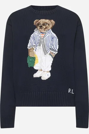 Ralph Lauren Maglia Polo Bear in cotone blu