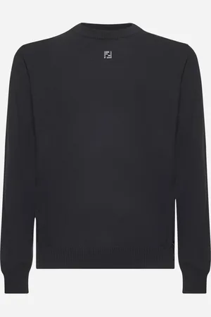 Fendi Pullover in lana vergine blu