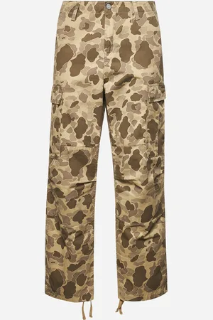 Carhartt Pantaloni Regular Cargo in twill stampato beige