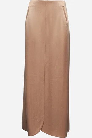 Giorgio Armani Gonna lunga in viscosa e cupro rosa