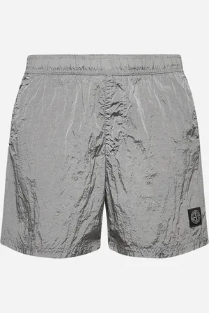 Stone Island Shorts da mare in Nylon Metal grigio
