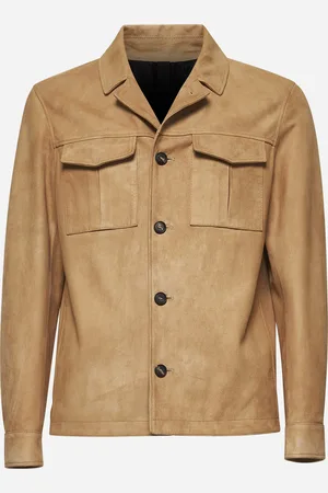 TAGLIATORE Giacca Darlene in camoscio beige