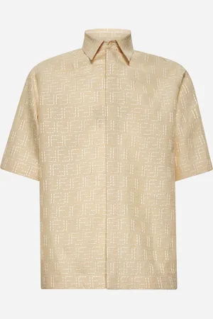 Fendi Camicia in Jacquard FF giallo