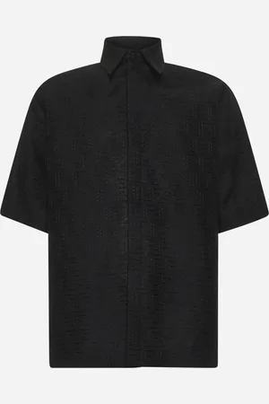 Fendi Camicia in Jacquard FF nero