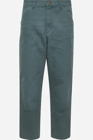Carhartt Pantaloni Double Knee in tela Dearborn verde