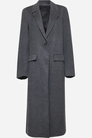 Totême Cappotto Classic in lana doublé grigia