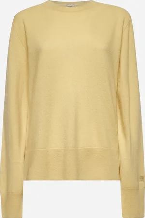 Totême Maglia girocollo in cashmere giallo