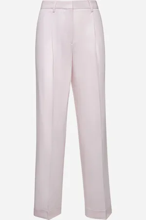 Totême Pantaloni in cotone crisp rosa