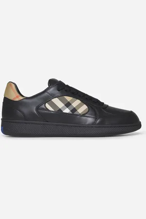 Burberry Sneakers Terrace in pelle e Check nero