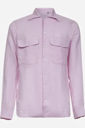 TAGLIATORE Camicia in lino rosa