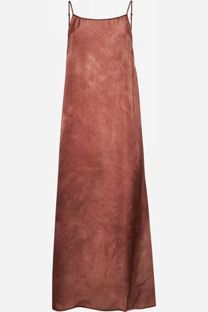 UMA WANG Abito Anaya in cupro tie-dye rosa
