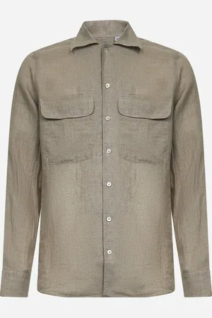 TAGLIATORE Camicia in lino beige