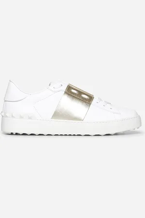 VALENTINO GARAVANI Sneakers Open in vitello bianco