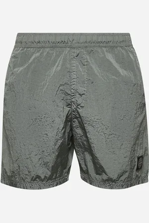 Stone Island Shorts da mare in Nylon Metal verde
