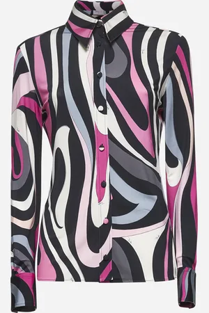 Puccini Camicia in jersey stampa Marmo