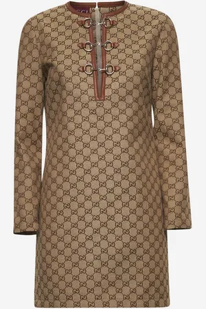 Gucci Miniabito in tessuto GG beige