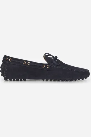 CAR SHOE Mocassini in pelle scamosciata blu