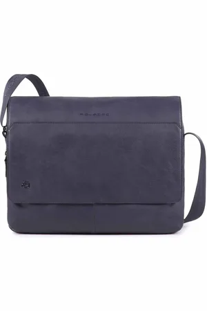 Piquadro Messenger Destrutturata In Pelle Blu Oceano CA4639B3/BLU4