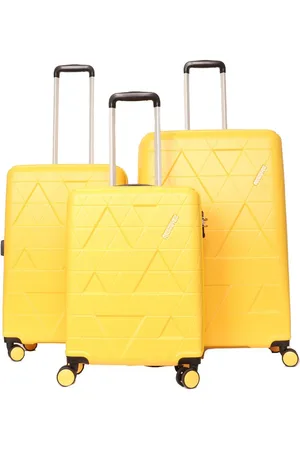 American Tourister Triangolo set 3 pezzi rigidi 4 ruote honey yellow 115794/6345 60G06004