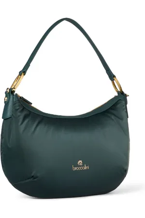 Braccialini Borsa Linea Beth Puffy, Borsa a forma di mezzaluna, Verde