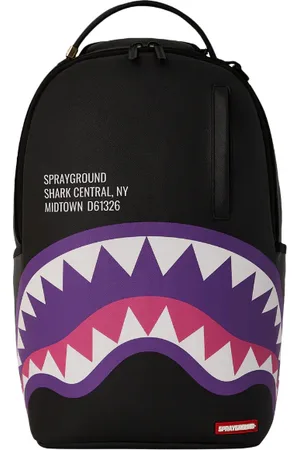 Sprayground De Santis Zaino Shark Central Purple 910B6408NSZ, Lo zaino perfetto per il tuo rientro a scuola