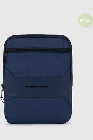 Piquadro CA1816S124/BLU Borsello Porta Ipad® In Tessuto Riciclato Blu Notte