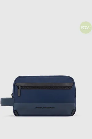 Piquadro BY5853W115/BLU Nécessaire Da Viaggio A Due Scomparti Blu